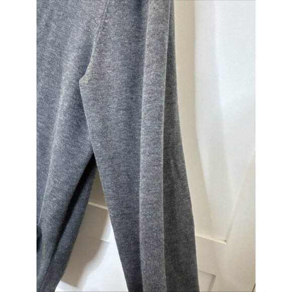 Land's End Men's M Sweater gray Cardigan Vneck Pockets long sleeve Supima Cotton - Picture 8 of 13